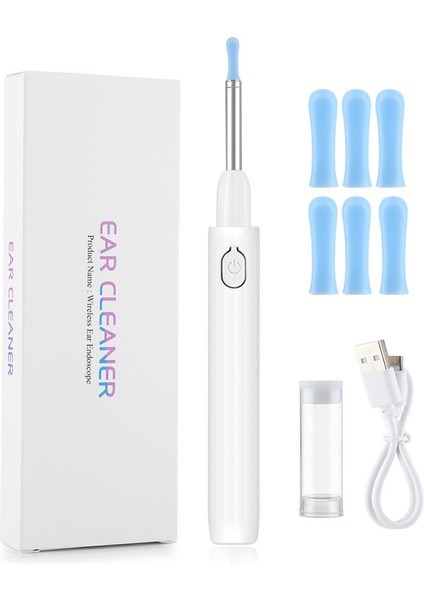 Otoskopla Görülebilen Kulak Temizleme Çubuğu 4,2 mm Akıllı Işık Yayan Kulak Temizleme ve Kulak Toplama Aracı (Yurt Dışından)