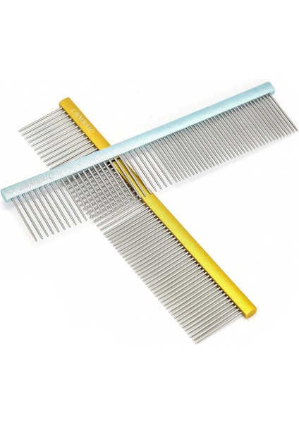 Profesyonel Bakımcı Dolaşmaları, Düğümleri, Paspasları Dökmek için Köpek Tarağı Kullanın. Uzun Geniş Metal Dişli Tazı Tarak. Uzun Saçlı Köpekler İçin Köpek Bakım Tarağı, Altın (Yurt Dışından) fiyatları