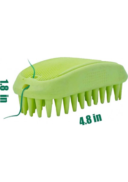 Uzun Ve Kısa Saçlar Için Pet Silikon Şampuan Fırçası Orta Büyük Evcil Hayvanlar Köpekler Kediler, Köpek Saç Ürünleri Aksesuarları Uzun Ve Kısa Için Köpek Sırt Masajı (Yeşil) (Yurt Dışından) modelleri