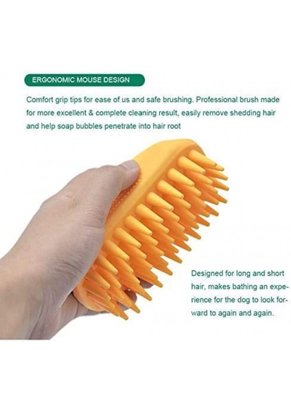 Uzun Ve Kısa Saçlar Için Pet Silikon Şampuan Fırçası Orta Büyük Evcil Hayvanlar Köpekler Kediler, Köpek Saç Ürünleri Aksesuarları Uzun Ve Kısa Için Köpek Sırt Masajı (Yeşil) (Yurt Dışından) fırsatları