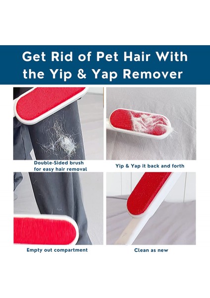 Evinizdeki Evcil Tüylerini Gidermek Tüy ve Evcil Tüyü Çıkarıcı - Kanepeler, Giysiler ve Halılar Akıllı Çift Taraflı Fırça - Yeniden Kullanılabilir Rulo Deği (Yurt Dışından) modelleri