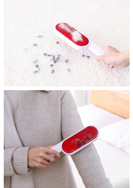 Evinizdeki Evcil Tüylerini Gidermek Tüy ve Evcil Tüyü Çıkarıcı - Kanepeler, Giysiler ve Halılar Akıllı Çift Taraflı Fırça - Yeniden Kullanılabilir Rulo Deği (Yurt Dışından) fırsatları