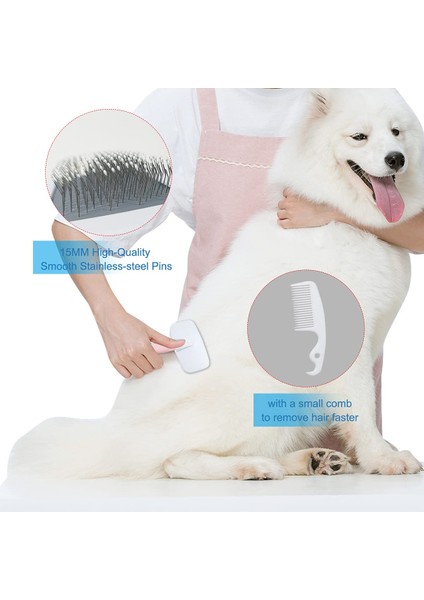Köpek Ve Kedi Slicker Fırçası, Uzun Veya Kısa Tüylü Köpeklerin, Kedilerin, Evcil Hayvanların Bakımı, Ve Bakım Için Kıllarda Yeni Toplar, Masaj Parçacığı, (Mavi) (Yurt Dışından) fırsatları