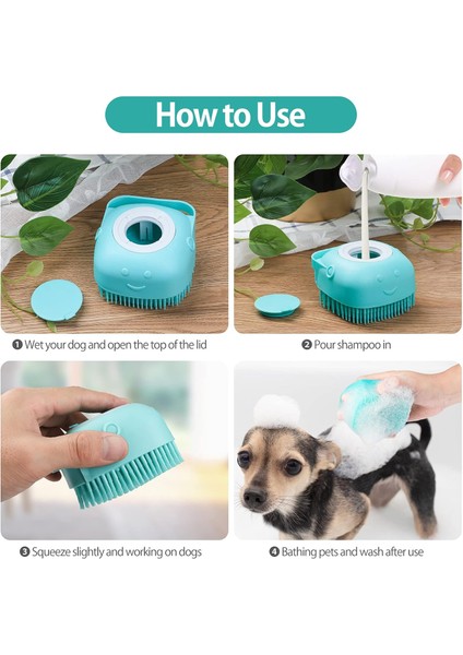 2 Paket Köpek Banyo Fırçası, Yumuşak Silikon Evcil Hayvan Şampuanı Masaj Dağıtıcısı Bakım Duş Fırçası Kısa Uzun Saçlı Köpekler ve Kediler Için Yıkama (Yurt Dışından) modelleri