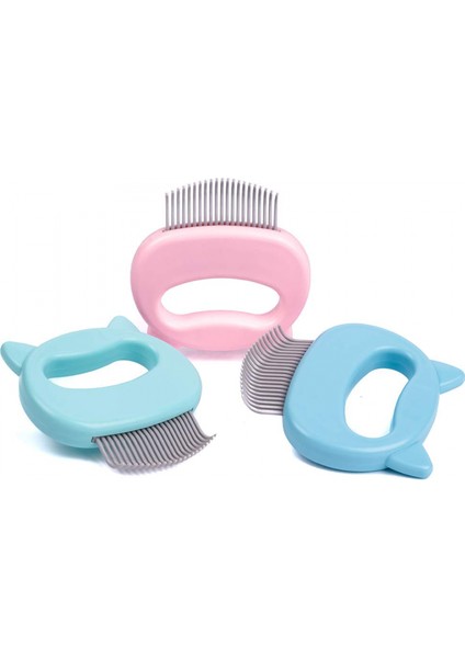 Orijinal Pet Epilasyon Masaj Kabuk Tarak Yumuşak Dökülme Fırçası Bakım ve Dökülme Keçeleşmiş Kürk Sökücü Pas Alma Aracı, (3'lü Paket Paketi) (Yurt Dışından)