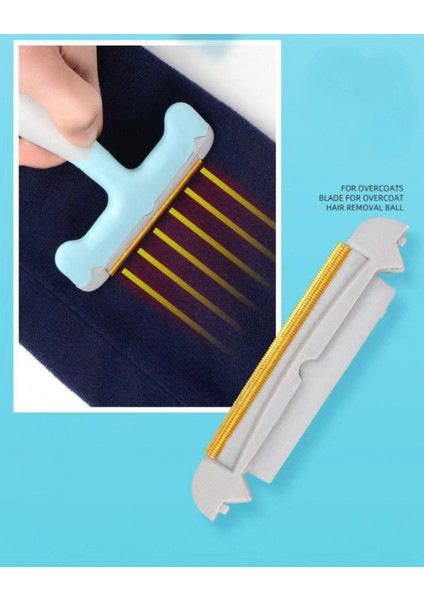 Portatif Tüy Sökücü, 2 Farklı Fırçalı Tüy Rulosu, Giysi Tüyü Sökücü, Evcil Hayvan Tüy Çıkarıcı Tüy Topu Hızlı Epilatör Tıraş Makinesi, (Iskandinav Mavisi) (Yurt Dışından) fırsatları