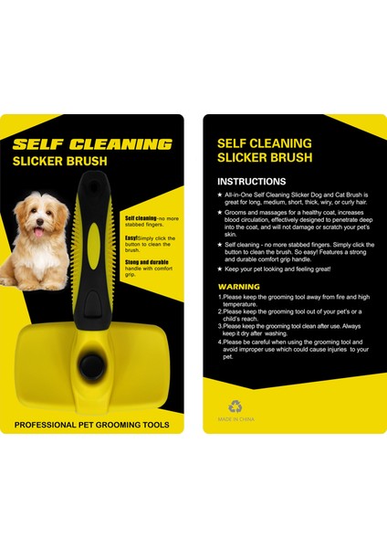 Cat Slicker Fırça, Kediler Için Hızlı Kendi Kendini Temizleyen Profesyonel Kalite Bakım Tarağı (Yurt Dışından) fırsatları