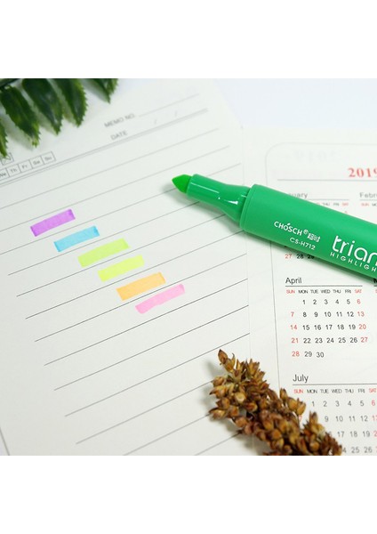 Chosch Highlighter 6'lı Fosforlu Kalem Üçgen Confort Pen indirimleri