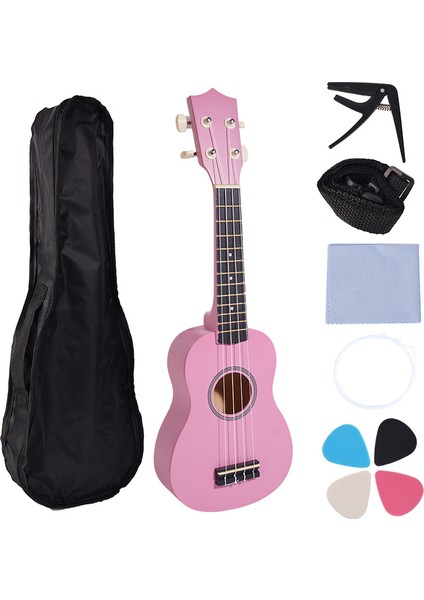 21 Inç Renkli Ukulele Yeni Başlayanlar Için Dört Telli Küçük Gitar (Yurt Dışından)