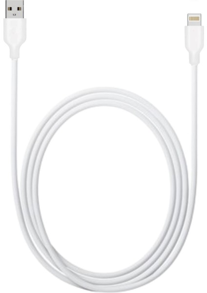 Lightning To USB Apple Şarj Kablosu 2.4A 1 mt