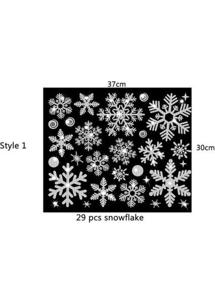 Noel Penceresi Uçuşturucu Pembe Altın Pembe Kar Kar Buluşturucu Statik Glass Dekorasyon Duvarı Uçuşturucu Noel Uçuşturucu (Yurt Dışından)