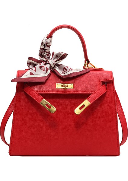 Kırmızı Omuz Çapraz Askılı Çanta (Yurt Dışından)
