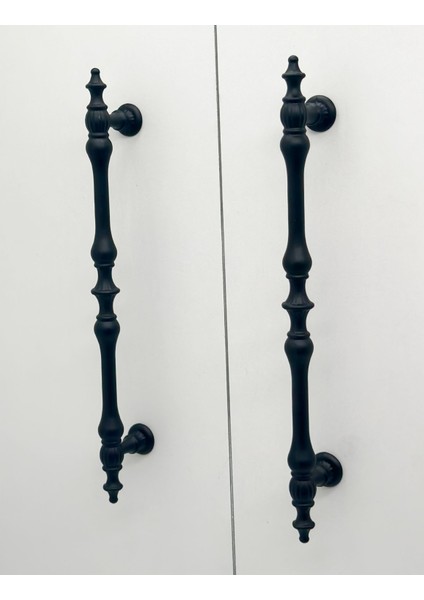 Şehzade Mat Siyah Mobilya Dolap Mutfak Çekmece Kulpu 224 mm ( 22,4 cm ) 5 Adet modelleri