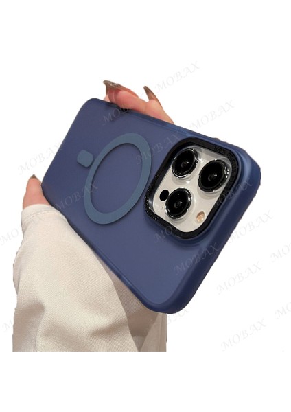 Apple iPhone 15 Pro Max Kılıf Mat Kadifemsi Special Edition Pc Magsafe Kapak