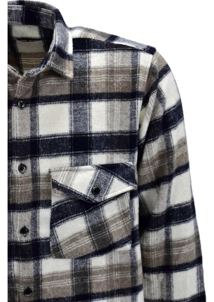 Erkek Çift Cepli Kapaklı Regular Fit Oduncu Gömlek BGL-ST03256