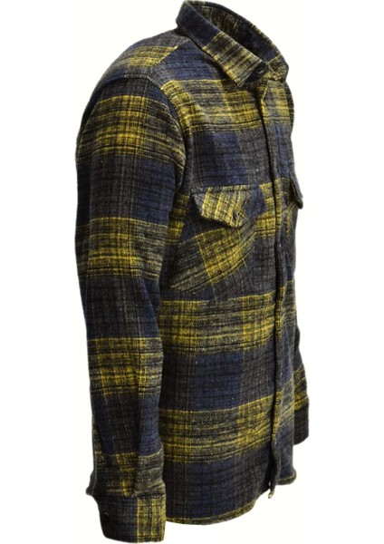 Erkek Çift Cepli Kapaklı Regular Fit Oduncu Gömlek BGL-ST03252 modelleri
