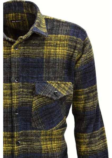 Erkek Çift Cepli Kapaklı Regular Fit Oduncu Gömlek BGL-ST03252 indirimleri