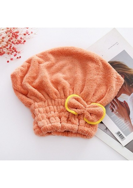Mikrofiber Baş Havlusu Saç Kurulama Bonesi Duş Havlusu 1 Adet Baş Kafa Kurulama Bonesi Saç Bone
