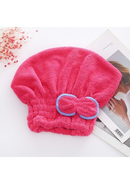 Mikrofiber Baş Havlusu Saç Kurulama Bonesi Duş Havlusu 1 Adet Baş Kafa Kurulama Bonesi Saç Bone
