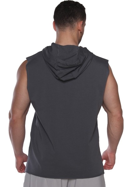 Training Club Kapüşonlu Kolsuz Sweatshirt Füme fiyatları