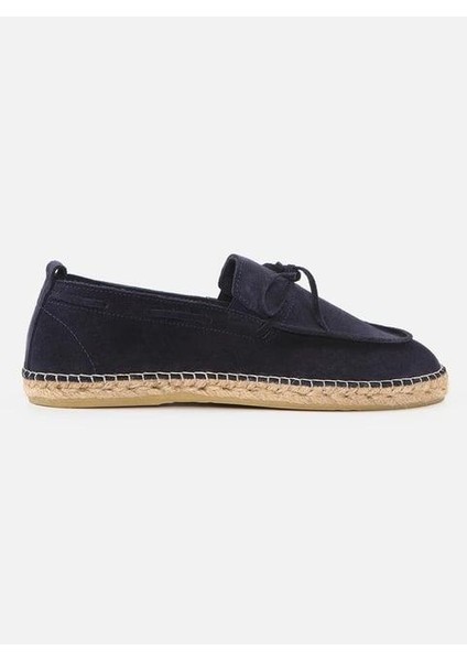 Carlo Lacivert Erkek Süet Espadril