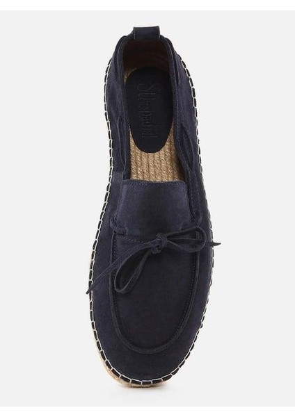 Carlo Lacivert Erkek Süet Espadril