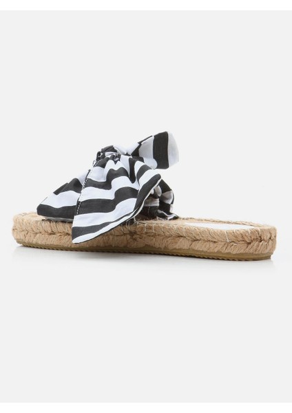 Yasmina Siyah Kadın Espadril Terlik modelleri