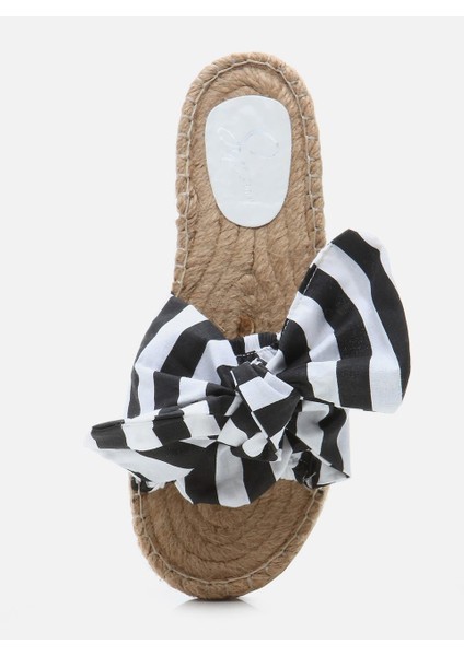 Yasmina Siyah Kadın Espadril Terlik fırsatları