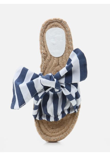 Yasmina Indigo Mavi Kadın Espadril Terlik