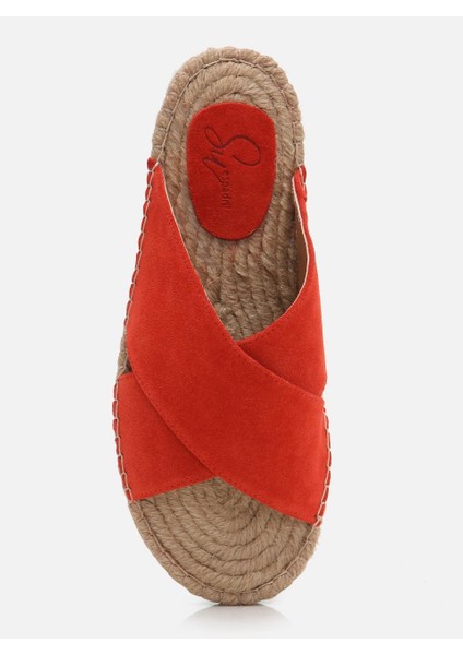 Kimela Kırmızı Kadın Espadril Terlik fırsatları
