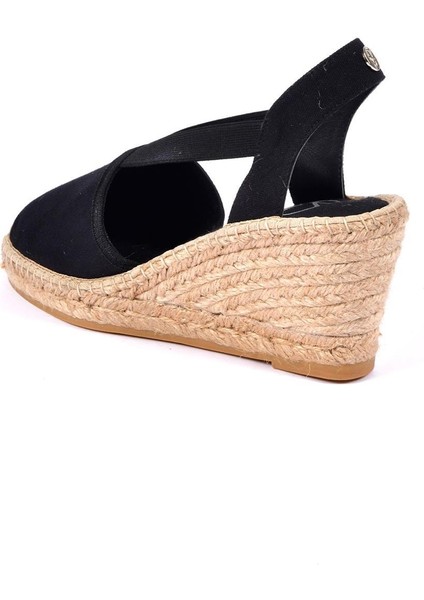 Elizabeth Siyah Kadın Dolgu Topuklu Espadril modelleri