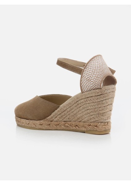 Sayy Koyu Kum Kadın Dolgu Topuklu Espadril modelleri