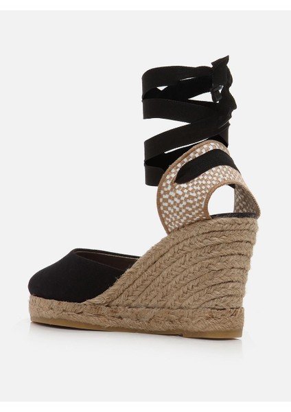 Kelly Siyah Kadın Dolgu Topuklu Espadril modelleri