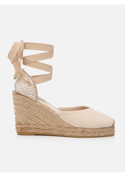 Kelly Ekru Kadın Dolgu Topuklu Espadril modelleri