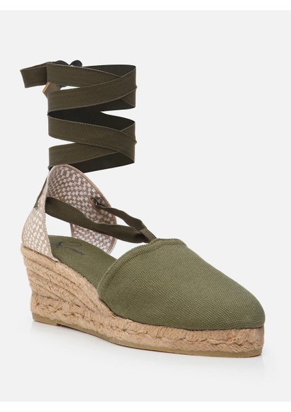 Molly Haki Kadın Dolgu Topuklu Espadril