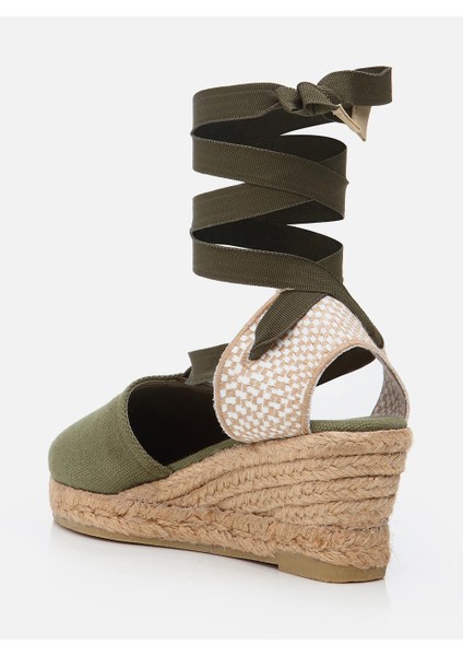 Molly Haki Kadın Dolgu Topuklu Espadril modelleri