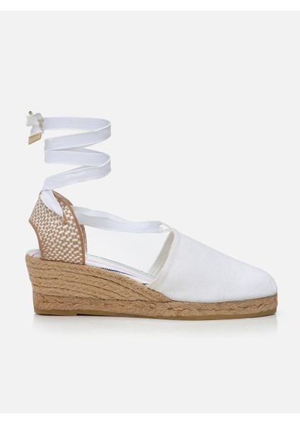 Molly Beyaz Kadın Dolgu Topuklu Espadril fiyatları