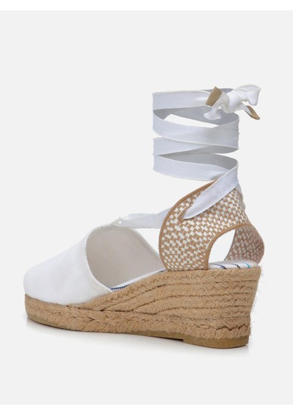 Molly Beyaz Kadın Dolgu Topuklu Espadril modelleri