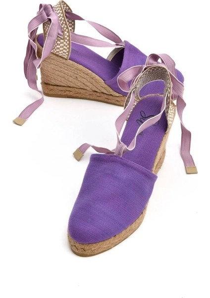Ramblas Mor Kadın Dolgu Topuklu Espadril