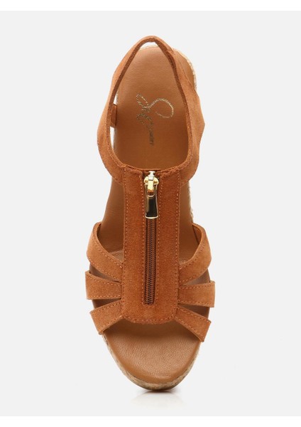 Zippa Taba Kadın Dolgu Topuklu Espadril fırsatları
