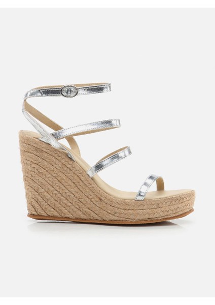 Avery Gümüş Kadın Platform Topuklu Espadril fiyatları