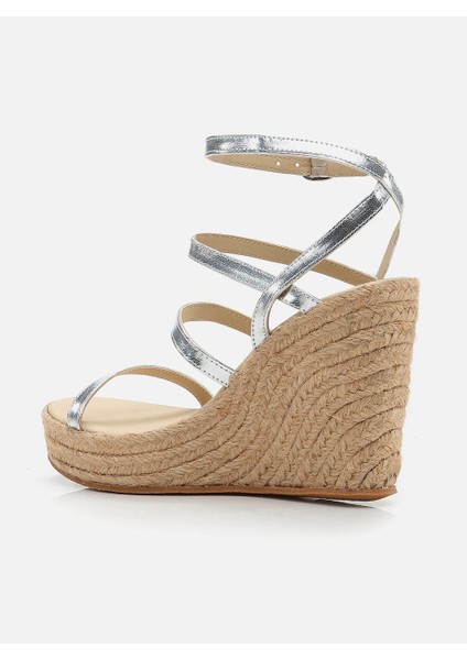 Avery Gümüş Kadın Platform Topuklu Espadril modelleri