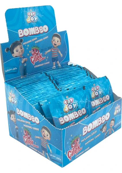 TOY JOY  Bombeo 4gr. Çilek Ar. Patlayan Şeker - 40 Adet