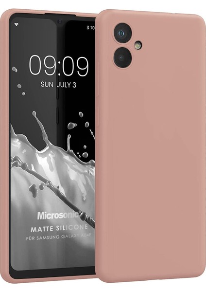 Matte Silicone Samsung Galaxy A05 Kılıf Rose Gold