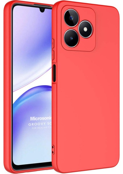 Realme C53 Kılıf Groovy Soft Kırmızı