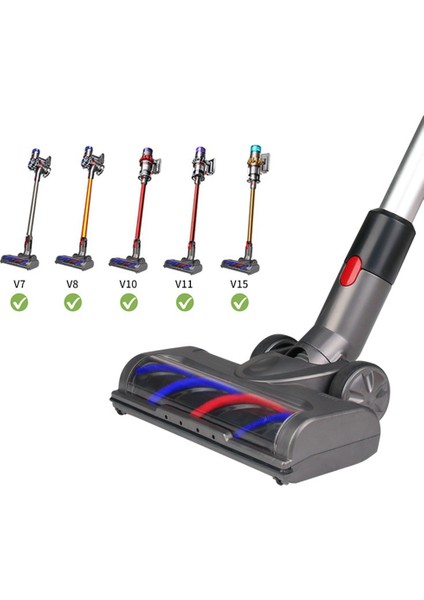 LED Işıklı Dyson V7 V8 V10 V11 V15 Parçaları Için Yumuşak Rulo Fırça (Yurt Dışından)