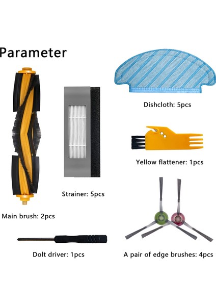 Rulo Fırça Bezi Ecovacs Deebot N8 Için Temizleme Aksesuarlarını Değiştirin (Yurt Dışından)