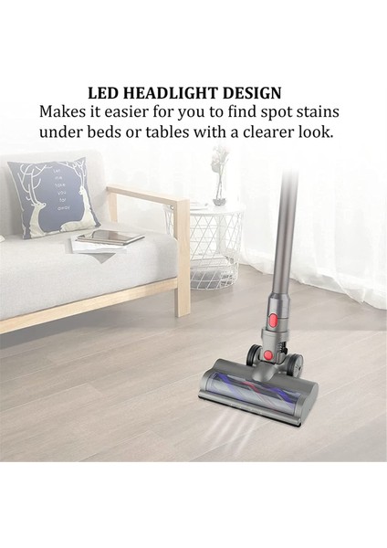 Elektrikli Süpürge Fırça Kafası Zemin Temizleme Aracı Dyson V7 V8 V10 V11 (Yurt Dışından)