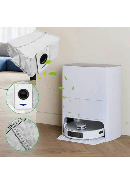 Ecovacs Deebot T20 Omnı Robot Vacum Searikacılar Ana Yan Fırçalar Hepa Filtreler Paspas Bez Toz Torbaları Yedek Parçalar (Yurt Dışından)