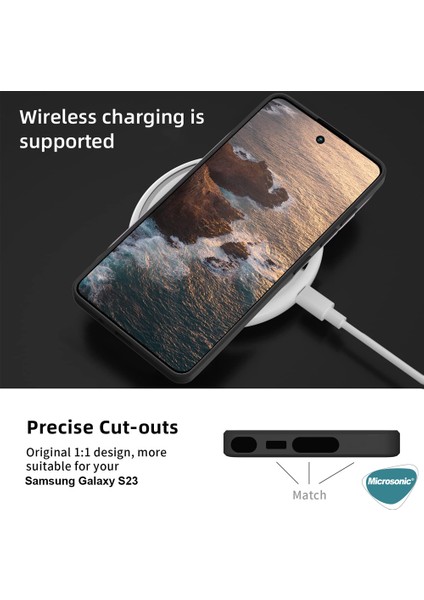 Matte Silicone Samsung Galaxy S23 Fe Kılıf Kırmızı